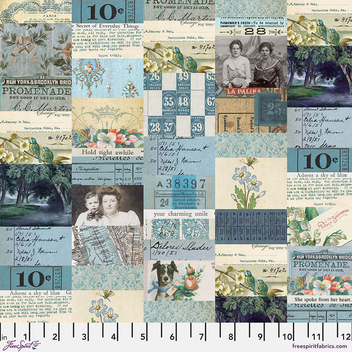 FS Blue Collage Tim Holtz Palette Blue