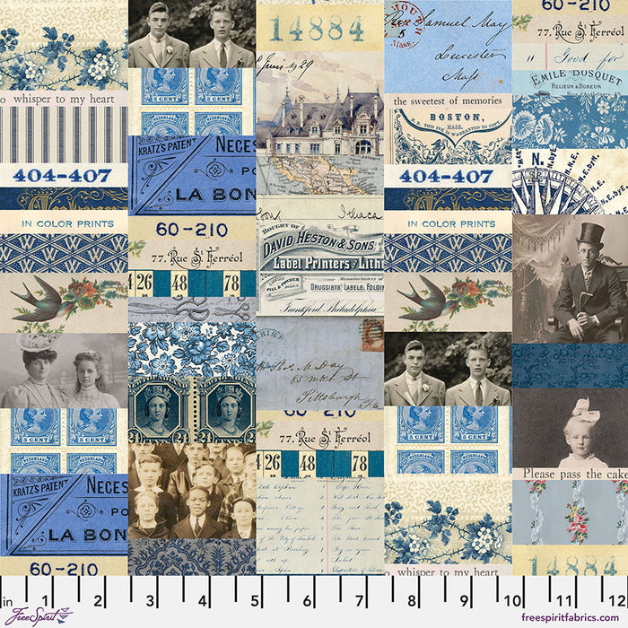 FS Indigo Collage - Tim Holtz Palette Indigo