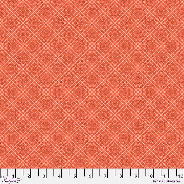 FS On the Grid - Salmon || Tula Pink True Colors