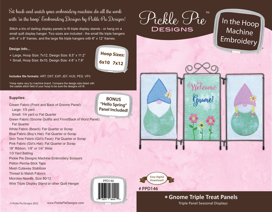 Gnome Triple Treat Panels Design