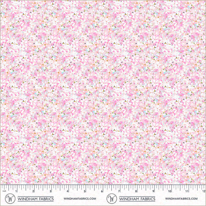 Petal Flowerbed Midnight Blooms Cotton 44"/45" Fabric Per Yard