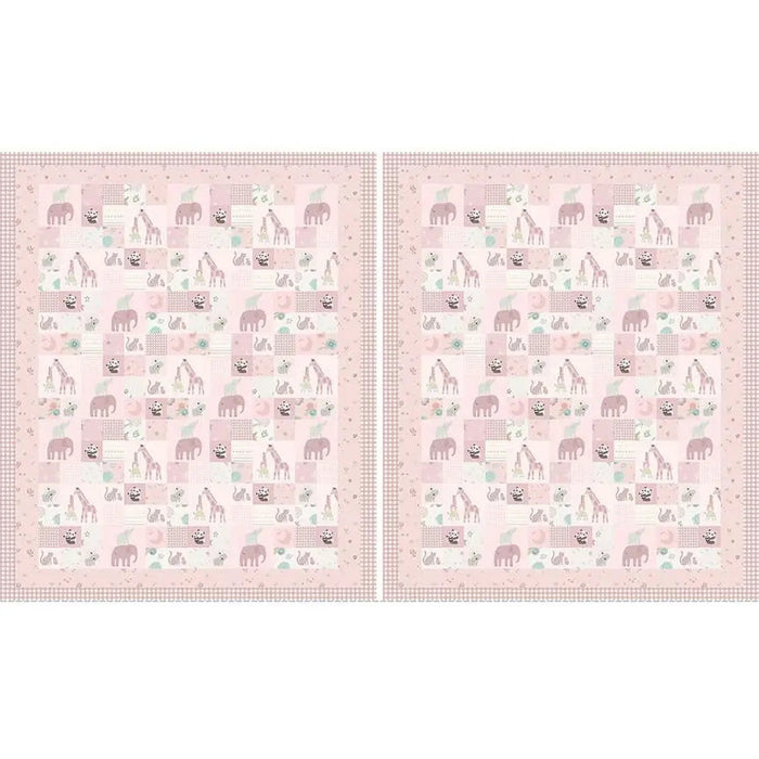Pink Double Lush Velvet 58/60" Pink Safari Stargazing