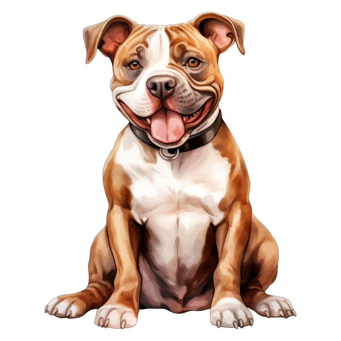 Pit Bull Dog Fabric Panel