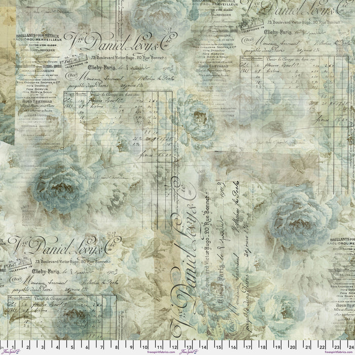FS  Receipt - Aqua Eclectic Elements Quilt Backs Digital Backing Fabric -