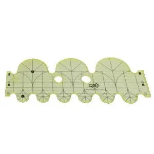 Quilters Select 6" & 1"  MACHINE QUILT RULER
