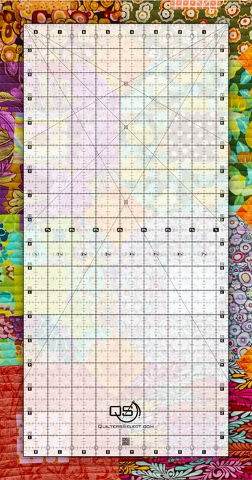 Quilters Select Non-Slip Crystal Clear Ruler 8.5″x18"