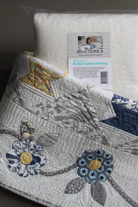 Quilters Select Perfect Cotton Batting 93" x 100" - Full  Cut