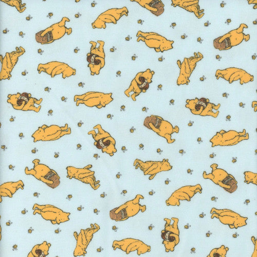 RB Winnie The Pooh Flannel Toss Blue