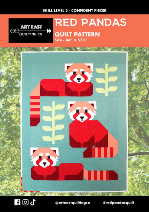 Red Pandas Quilt Pattern