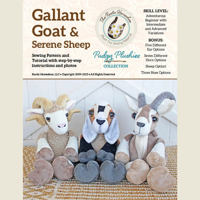 Gallant Goat and Serene Sheep Pudgy Plushie