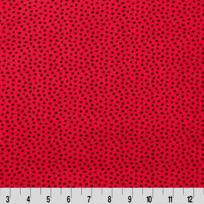 Red Extra Wide Dottie Cuddle Cardinal Fabric per yard