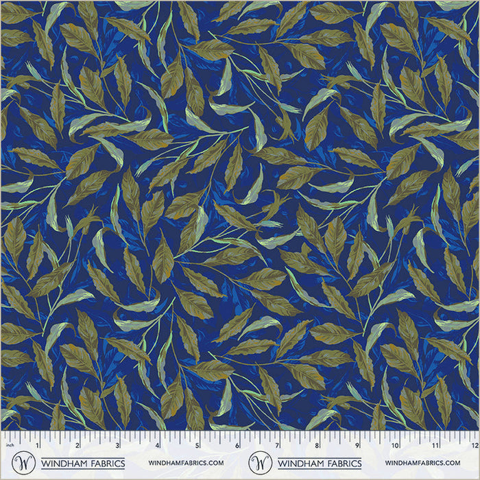 Royal Greenery Midnight Blooms Cotton 44"/45" Fabric Per Yard