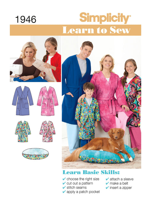 Simplicity Learn to Sew Robe Pattern 1946
