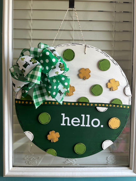 Unfinished Wood Cute Four Leaf Clover Shape - Craft - up to 46" DIY