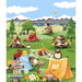Barron Goes Camping 36" Quilt Panel Grass Green