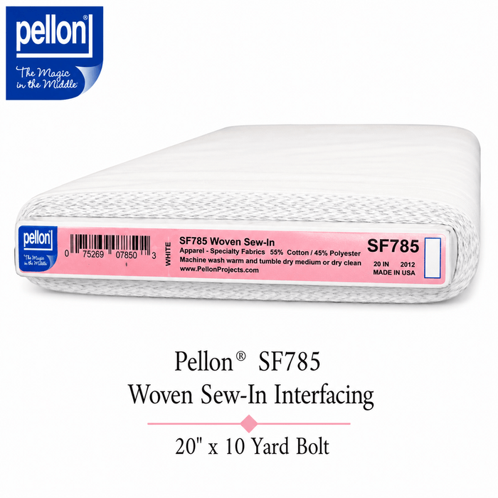 Pellon® SF785 Woven Sew-In Interfacing – 20" x 10 Yard Bolt – White