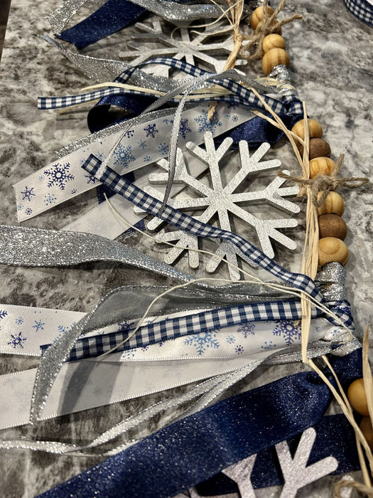 Unfinished Wood Simple Snowflake Shape - Winter Decor - Craft - up to 46" DIY