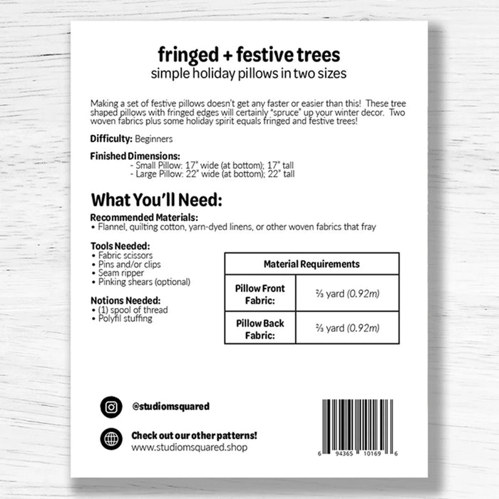 Fringed + Festive Trees Pattern