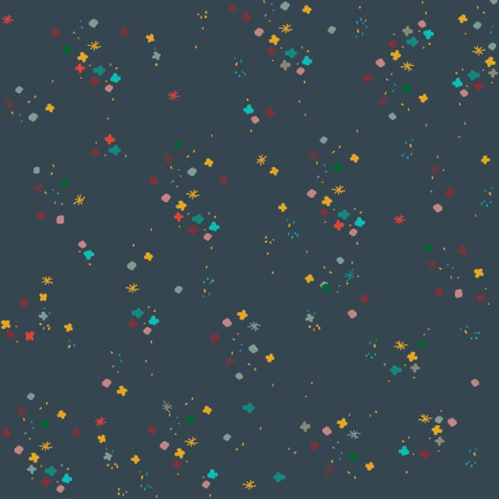 Navy Mystery 43"/44" Cotton Fabric Per Yard