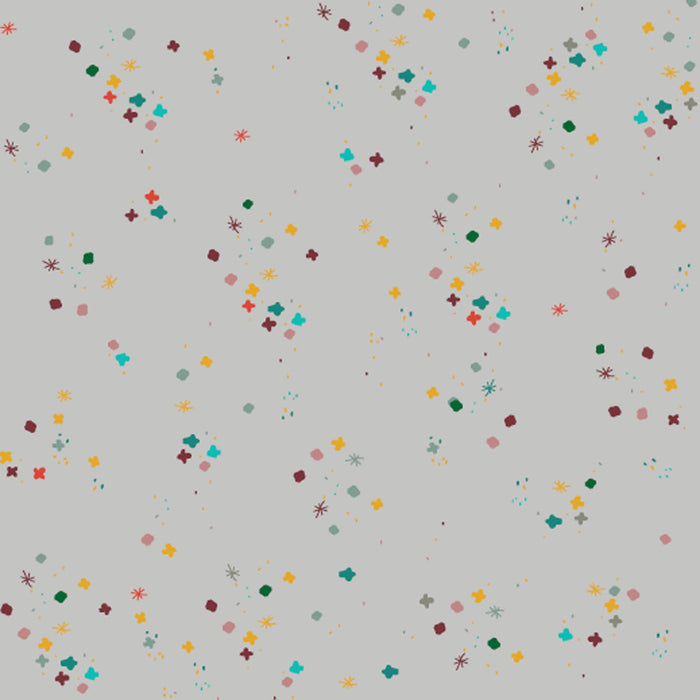 Light Grey Mystery 43"/44" Cotton Fabric Per Yard