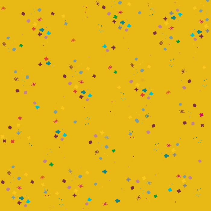 Lemon Zest Mystery 43"/44" Cotton Fabric Per Yard