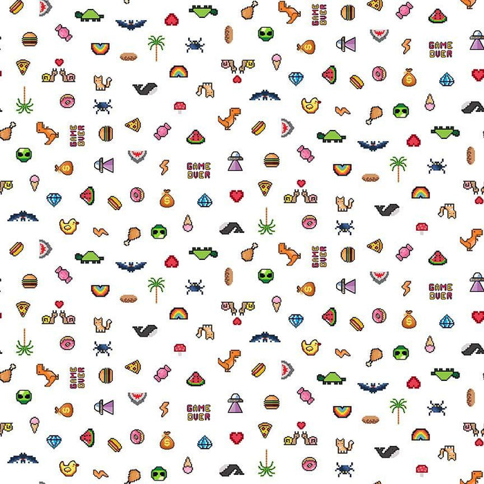 Level Up Cotton 44"/45" Fabric Per Yard