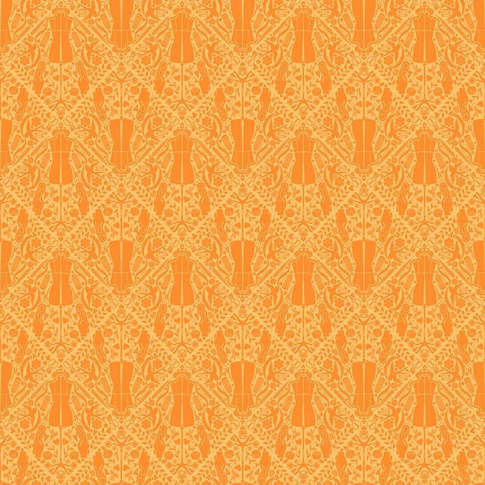 Mandarin You Got The Notion Cotton 44"/45" Fabric Per Yard