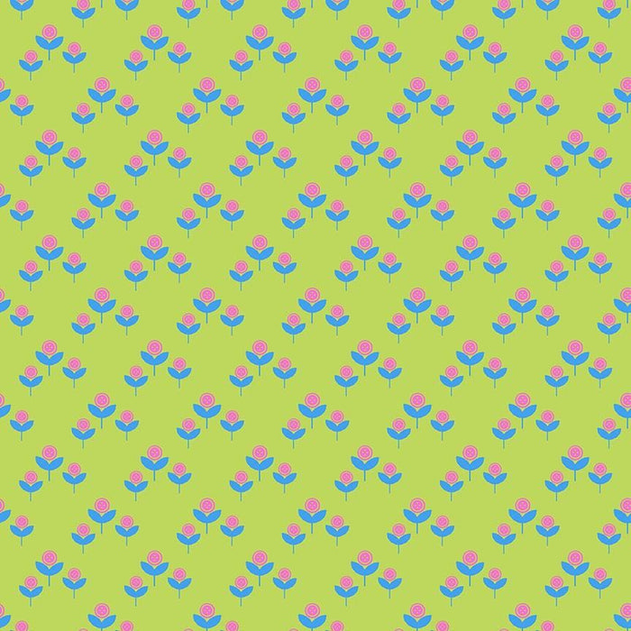 Acid Cute As A Button Cotton 44"/45" Fabric Per Yard