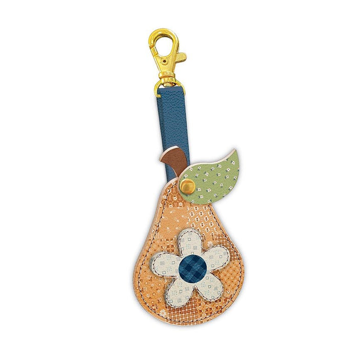 RB Lori Holt Denim & Daisy Leather Pear Charm