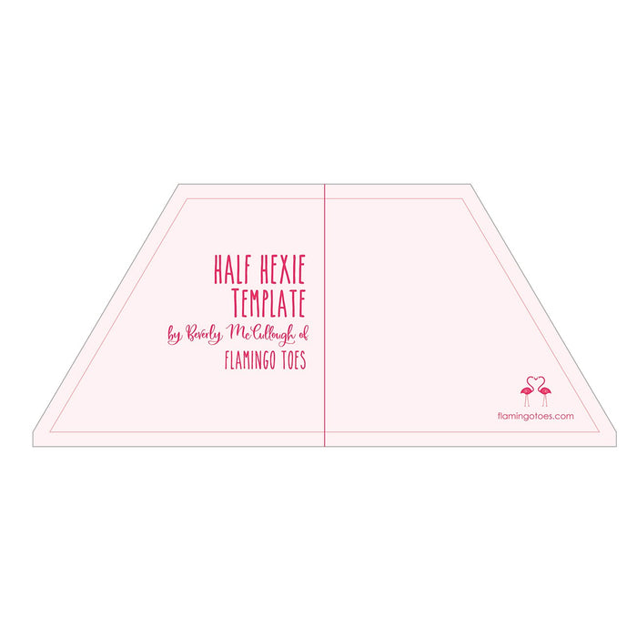 Triangle and Half Hexie Template by Beverly McCullough