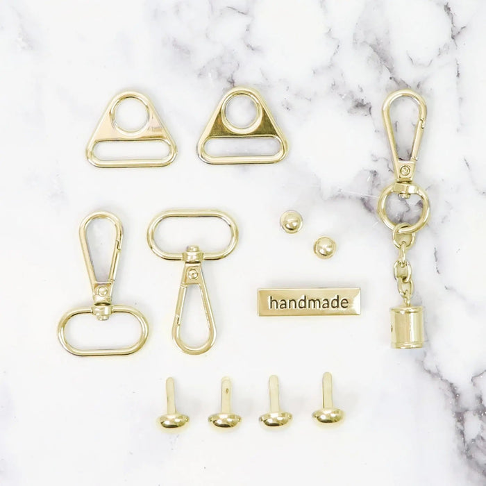 Sampler Box Bundle Of Hardware Set Gold