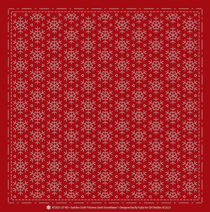 Sashiko Cloth Hitome-Zashi SnowflakesRD