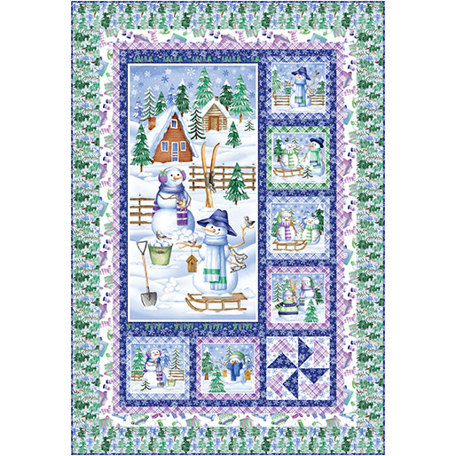 Scenic Snowmen Quilt Kit