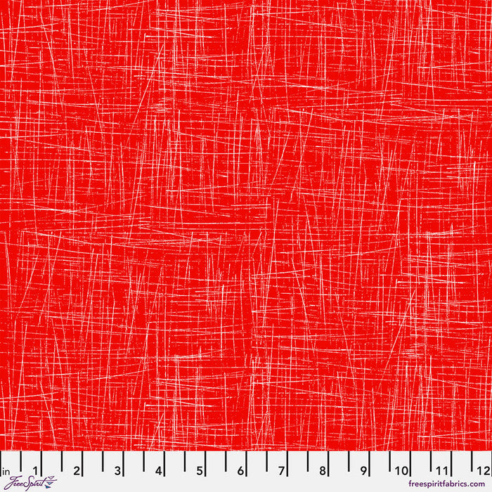 Scratch Red Cotton 44"/45" Fabric Per Yard