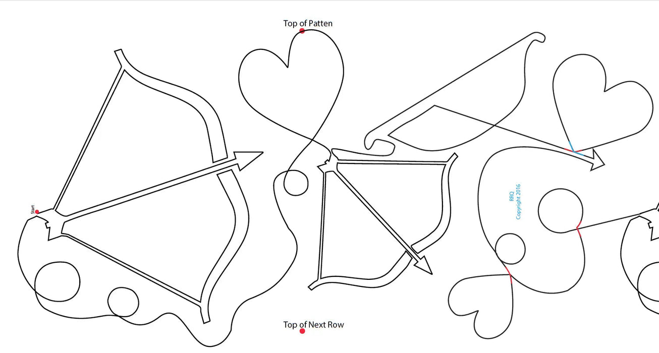 1724 Cupid's Arrow Pantograph