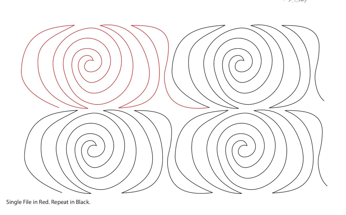066 Swirls Pantograph by Linda V. Taylor