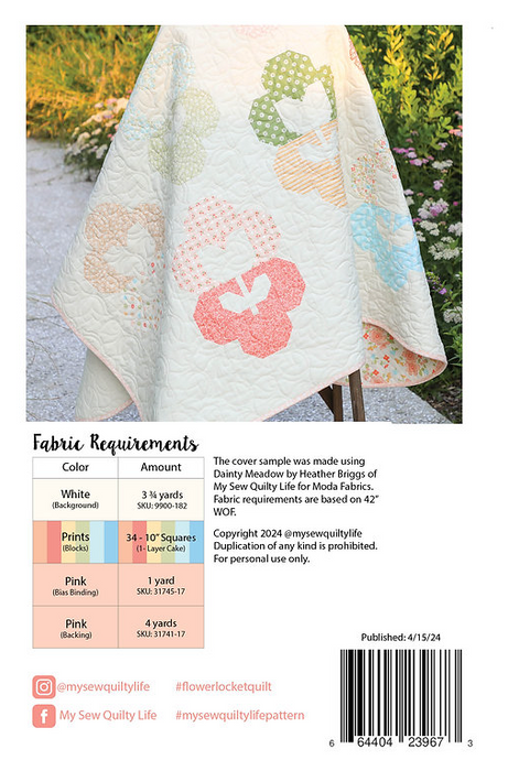 Flower Locket Quilt Pattern