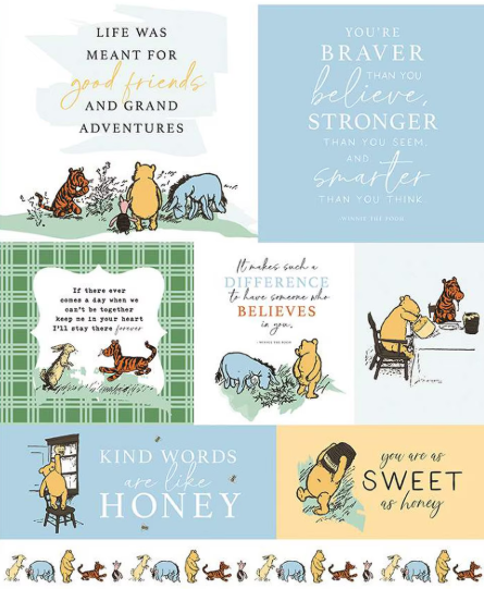 RB Winnie the Pooh 35 1/2in x 43in Panel