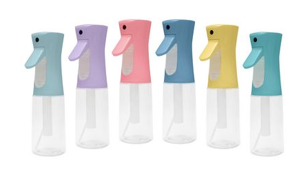 Multicolor Continuous Mist Spray Bottle