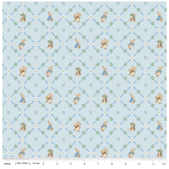RB Peter Rabbit™ and Benjamin Bunny™ Lattice Blue