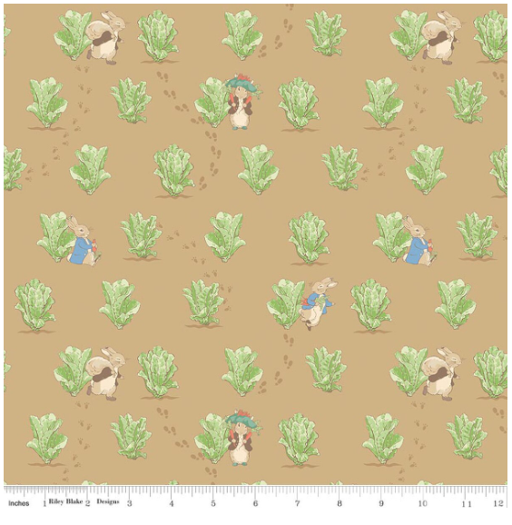 RB Peter Rabbit™ and Benjamin Bunny™ Lettuce Patch Tan