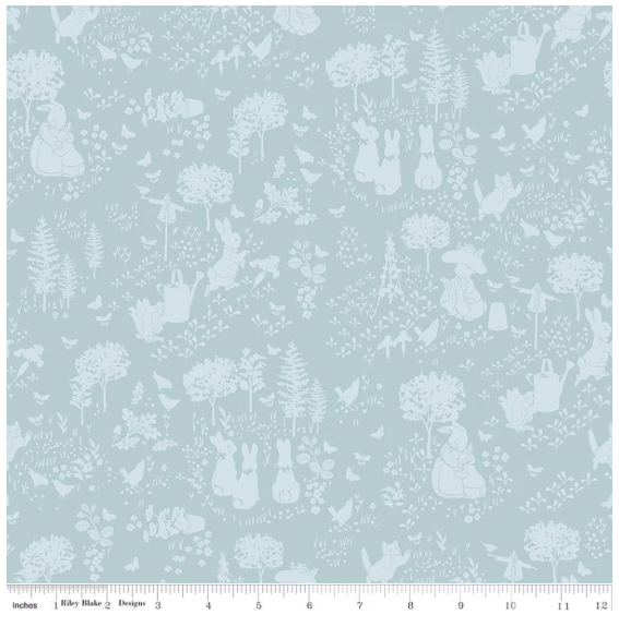RB Peter Rabbit™ and Benjamin Bunny™ Tonal Garden Blue