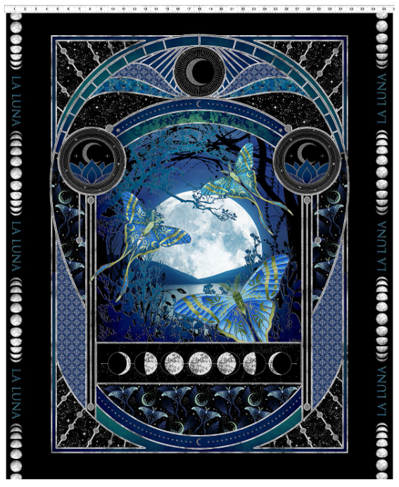 ITB La Luna Large Panel Blue/Silver