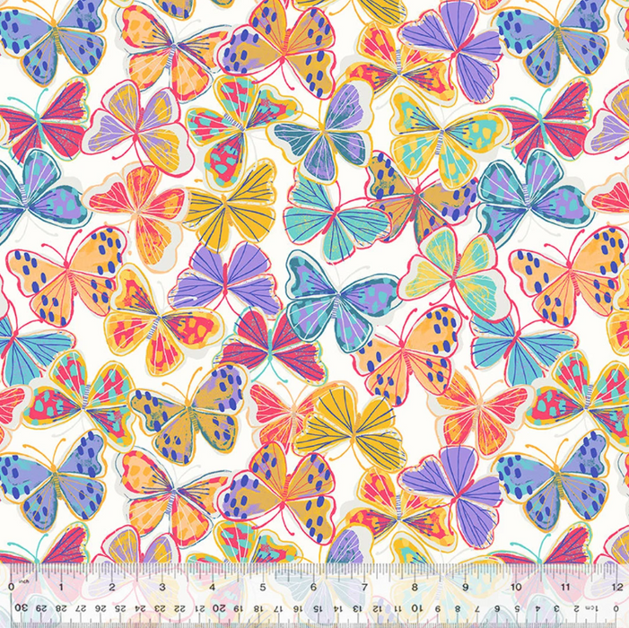 WD Cozy Flannel Multi Butterfly 53424