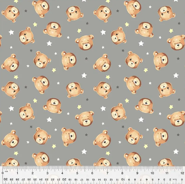 WD Sweet Dreams Gray with Bear multi