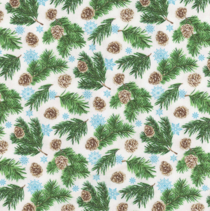 BC Woodland Woolies White Multi Flannel
