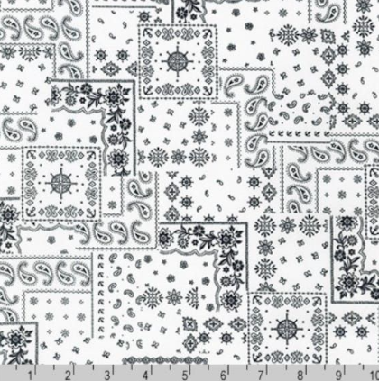 RK White Bandana Poplin