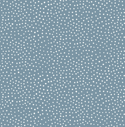 RJR White on Slate Blue Happiest Dots