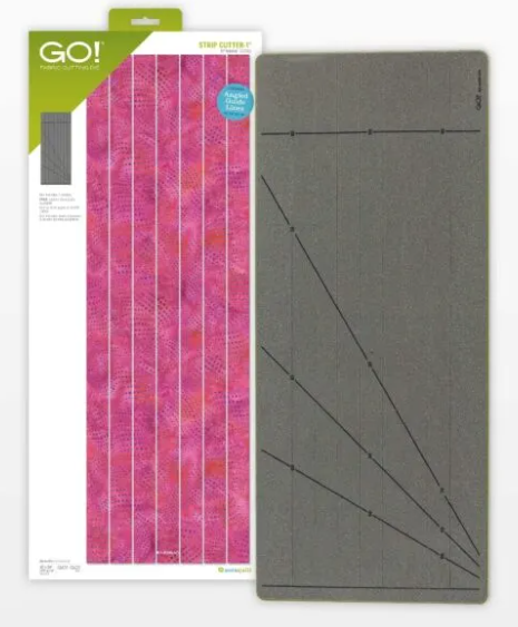 Accuquilt GO! Strip Cutter-1" (1/2" Finished) 7 Strips with Angled Guidelines Die