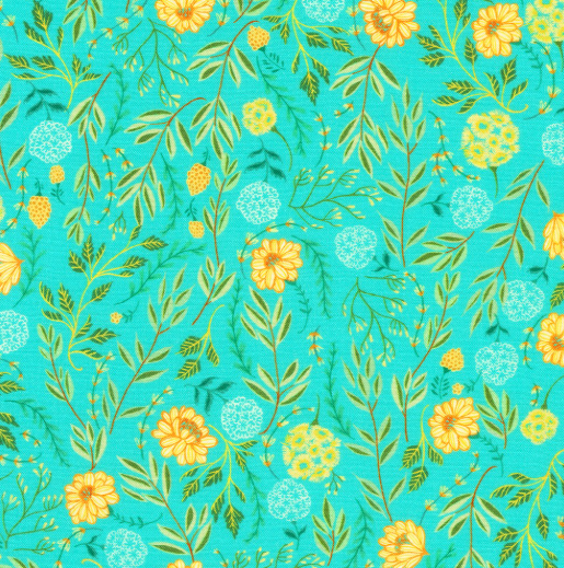 RK Aqua Vines Faraway Florals